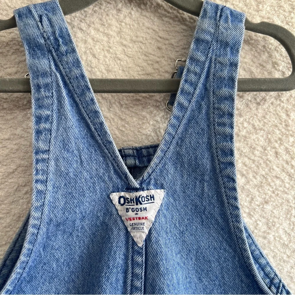 Osh Kosh B’Gosh Vintage Retro‎ Toddler 100% Cotton Blue Denim Overalls Size 3T